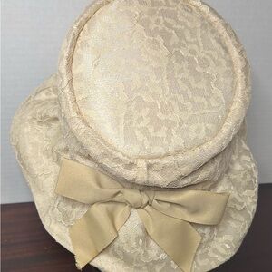 Elegant Cream Lace Women's Hat